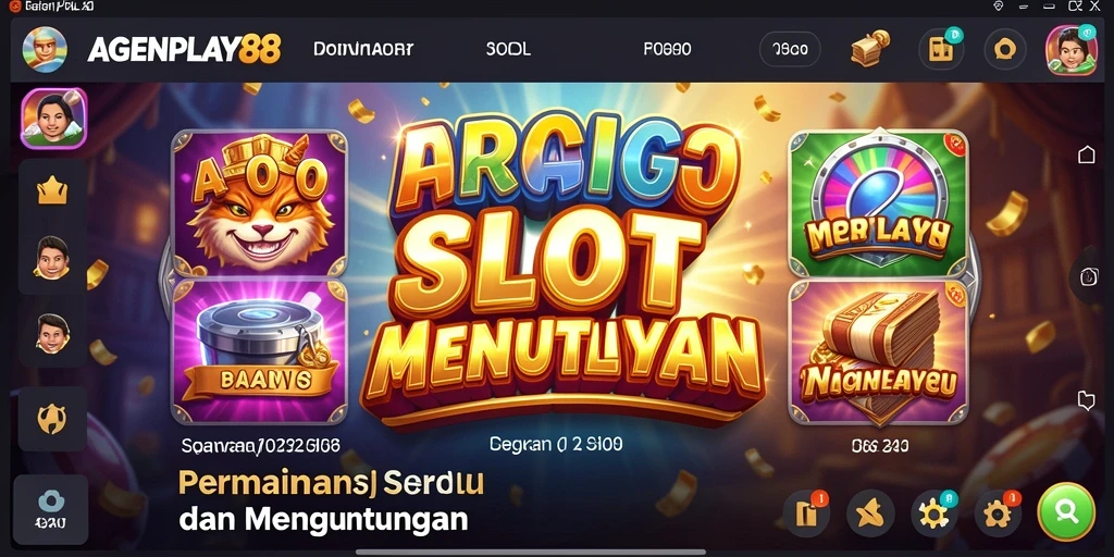 Tampilan gameplay AGENPLAY88 dengan berbagai jenis slot menarik.