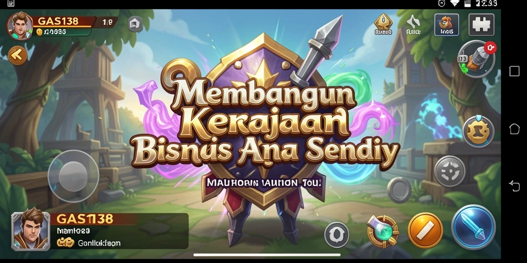 Screenshot GAS138 menampilkan gameplay seru dalam membangun kerajaan bisnis.