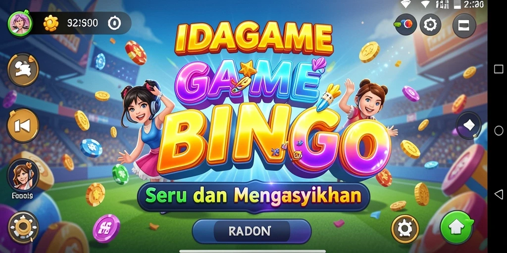 Tampilan gameplay seru IDAGAME dengan banyak pilihan Bingo.