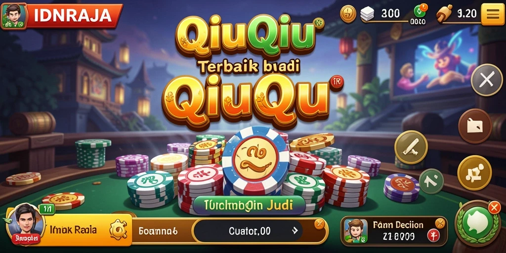 Tampilan gameplay QiuQiu di IDNRAJA yang menarik dan menghibur.