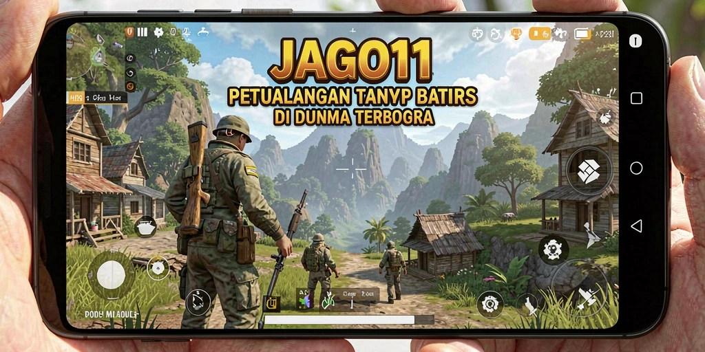 Screenshot JAGO11 menampilkan pemandangan menakjubkan dunia terbuka.