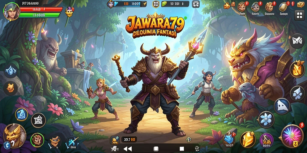 Tampilan gameplay JAWARA79 dengan aksi petualangan yang mendebarkan.