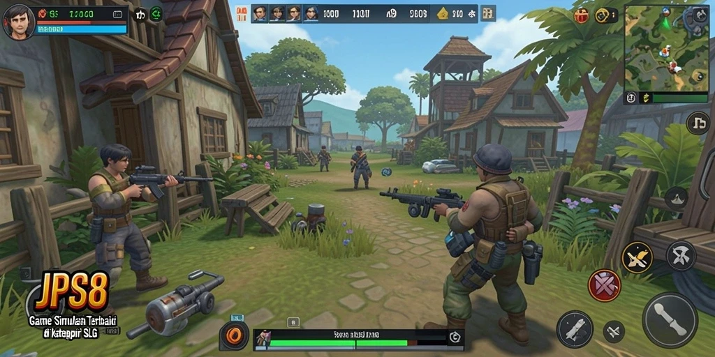 Screenshot JPS88 menampilkan gameplay menarik dari simulasi SLG.