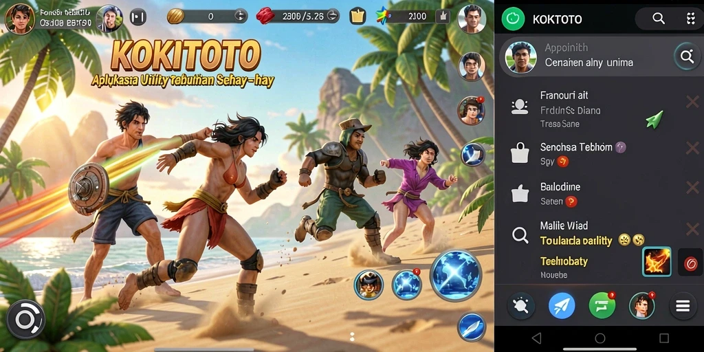 Tampilan antarmuka KOKITOTO yang user-friendly dan fungsional.