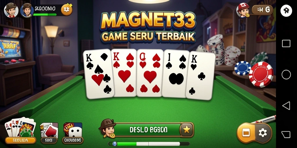 Screenshot gameplay MAGNET33 menampilkan aksi seru permainan Domino.