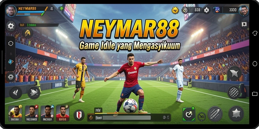 Tangkapan layar gameplay NEYMAR88 menunjukkan karakter dalam mode Idle.