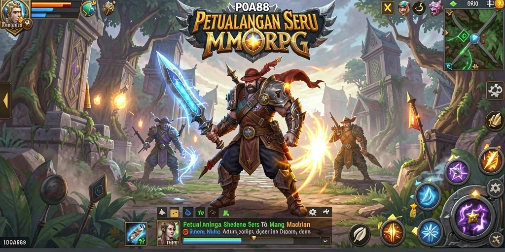 Screenshot gameplay POA88 menampilkan aksi seru dalam dunia MMORPG.