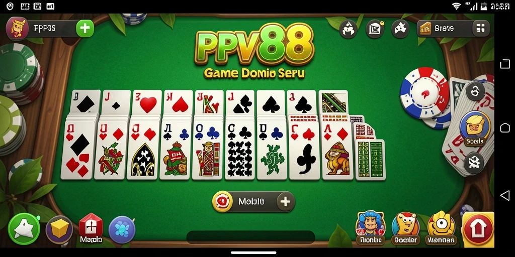 Tampilan gameplay PPV88 yang seru dalam permainan Domino.