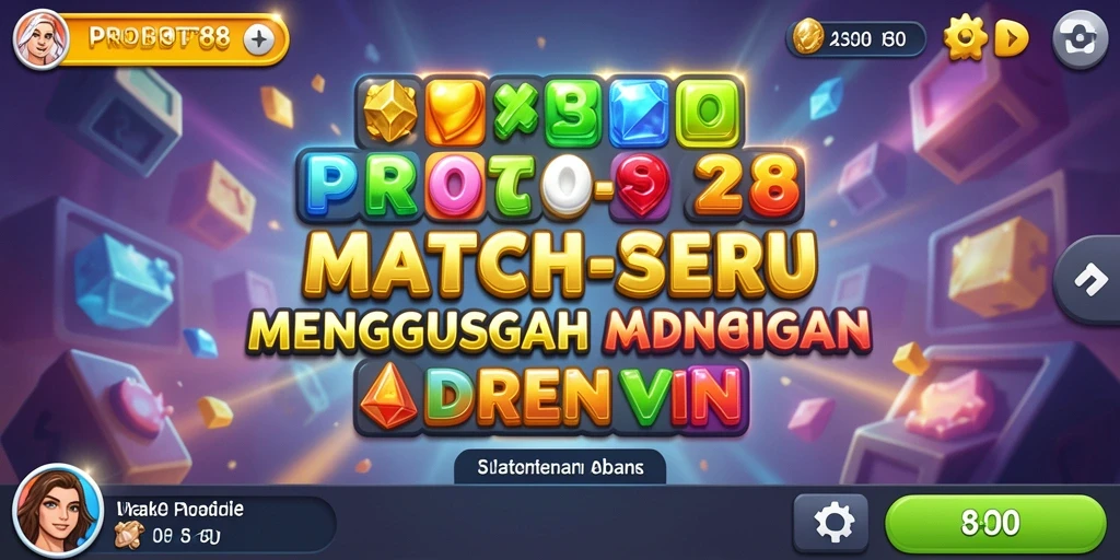 Screenshot gameplay PROBET88 yang menunjukkan keseruan mencocokkan elemen.