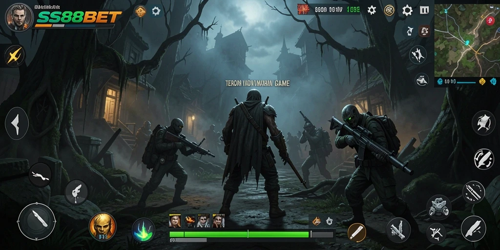 Tampilan gameplay SS88BET yang mencekam dan penuh ketegangan.