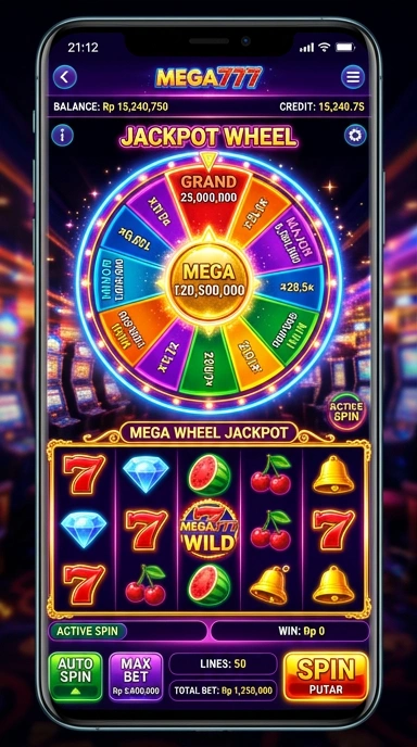 Tampilan utama aplikasi mega777 dengan berbagai pilihan aplikasi.
